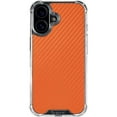 thumbnail image 1 of Skinit Orange Carbon Fiber Specialty Texture Material iPhone 16 Clear Case, 1 of 4