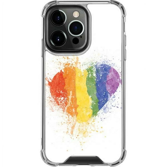 Skinit PRIDE Love Is Love Heart iPhone 14 Pro Clear Case