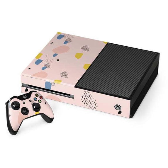 Skinit Polka Dots Pastel Xbox One Console and Controller Bundle Skin