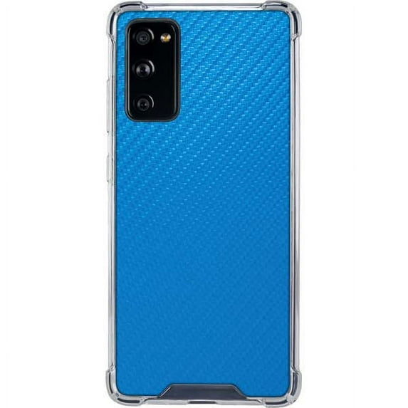 Skinit Textures Blue Carbon Fiber Galaxy S20 FE Clear Case
