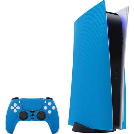 Skinit Textures Blue Carbon Fiber PS5 Bundle Skin