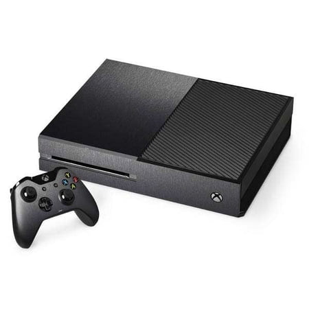 Skinit Brushed Steel Texture Xbox One Console and Controller Bundle Skin