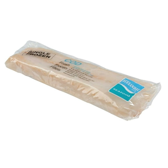 Skinless Cello Cod Fillet, 5 Pound - 10 per case.