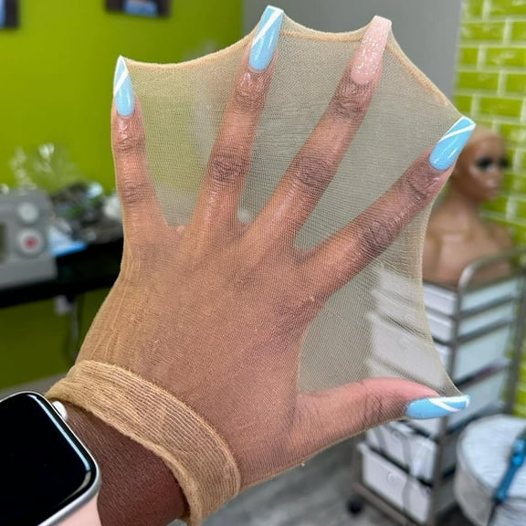 Skinlike Real HD Wig Caps, 10 Pieces Ultra-thin Invisible and Breathable Stretchy Stocking Sheer Caps for Women Lace Front Wig