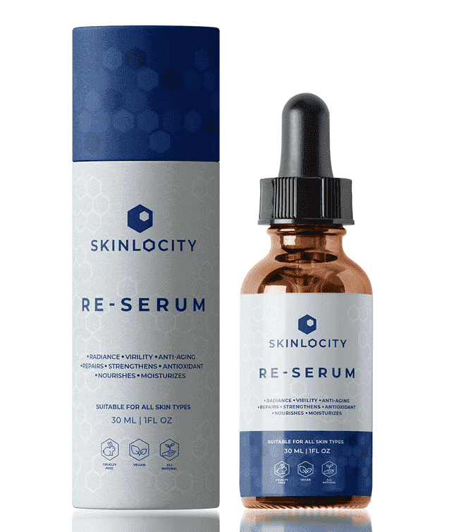 Skinlocity Re-Serum Anti-Aging Liquid Serum, Hyaluronic Acid, 1oz