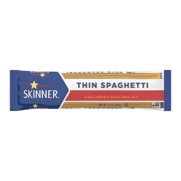 Skinner Thin Spaghetti Pasta, 12-Ounce Bag