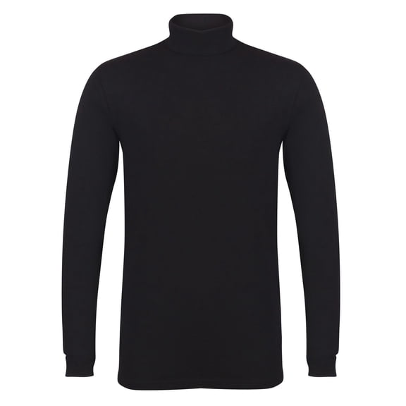Skinni Fit Mens Feel Good Roll Neck Long Sleeve Top