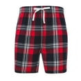 thumbnail image 1 of Skinni Fit Mens Tartan Lounge Shorts, 1 of 5
