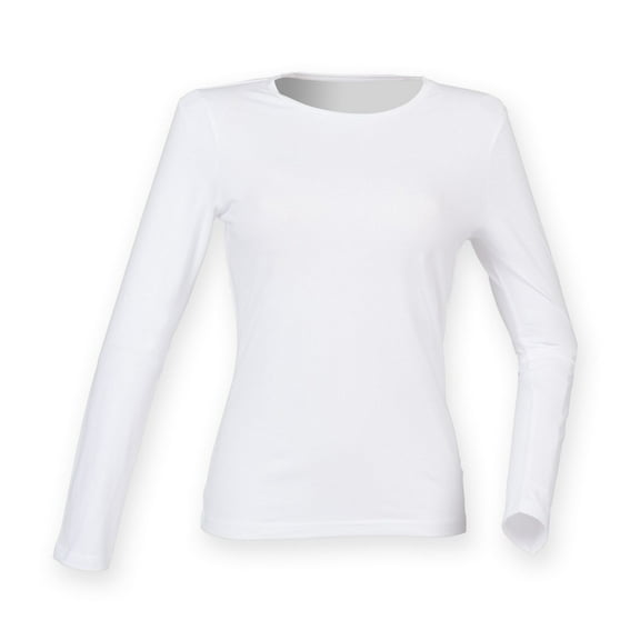 Skinni Fit Womens Feel Good Stretch Long Sleeve T-Shirt