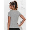 thumbnail image 1 of Skinni Fit Womens Feel Good Stretch V-Neck Short Sleeve T-Shirt, 1 of 3