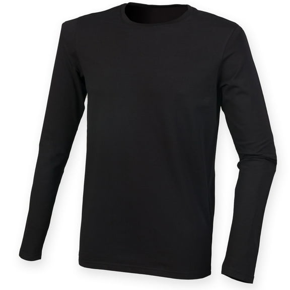 Skinnifit Mens Feel Good Long Sleeved Stretch T-Shirt