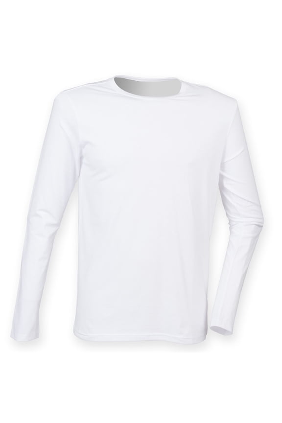 Mens Feel Good Long Sleeved Stretch T-Shirt