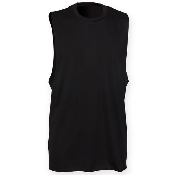 Skinnifit Mens High Neck Slash Armhole Vest