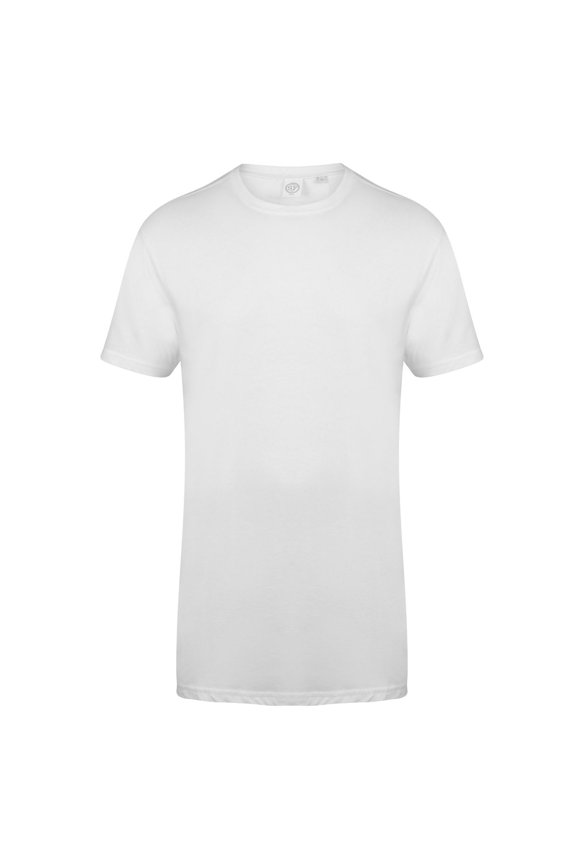 Mens Longline Dipped Hem T-Shirt