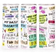 thumbnail image 1 of Skinny 20 OZ Straight Stainless Steel Tumbler Funny Sarcastic Design: Perfect for Those Who Love a Laugh Stylish and Insulated Great for Hot or Cold Drinks Add Humor to Your Day, 1 of 6