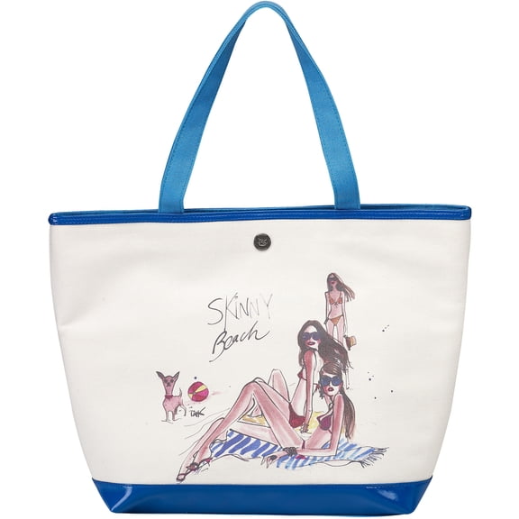 Pavilion Gift Company - Skinny Beach - 16" x 12" Canvas Tote Bag