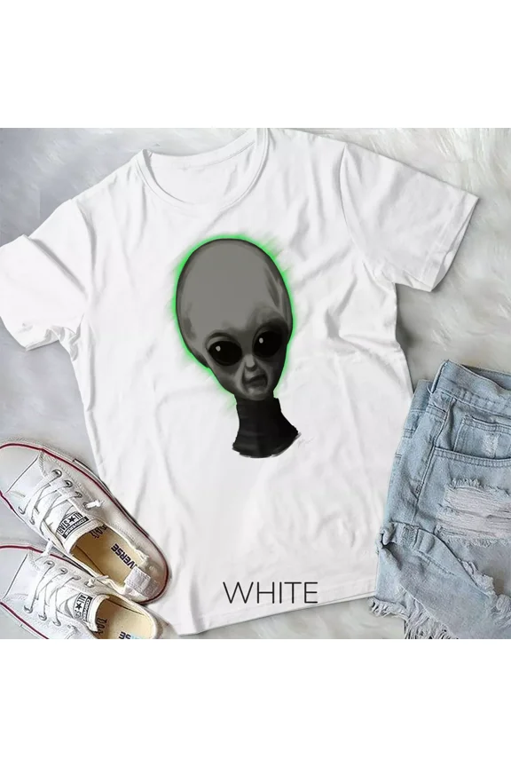Skinny Bob grey alien Unisex Tshirt