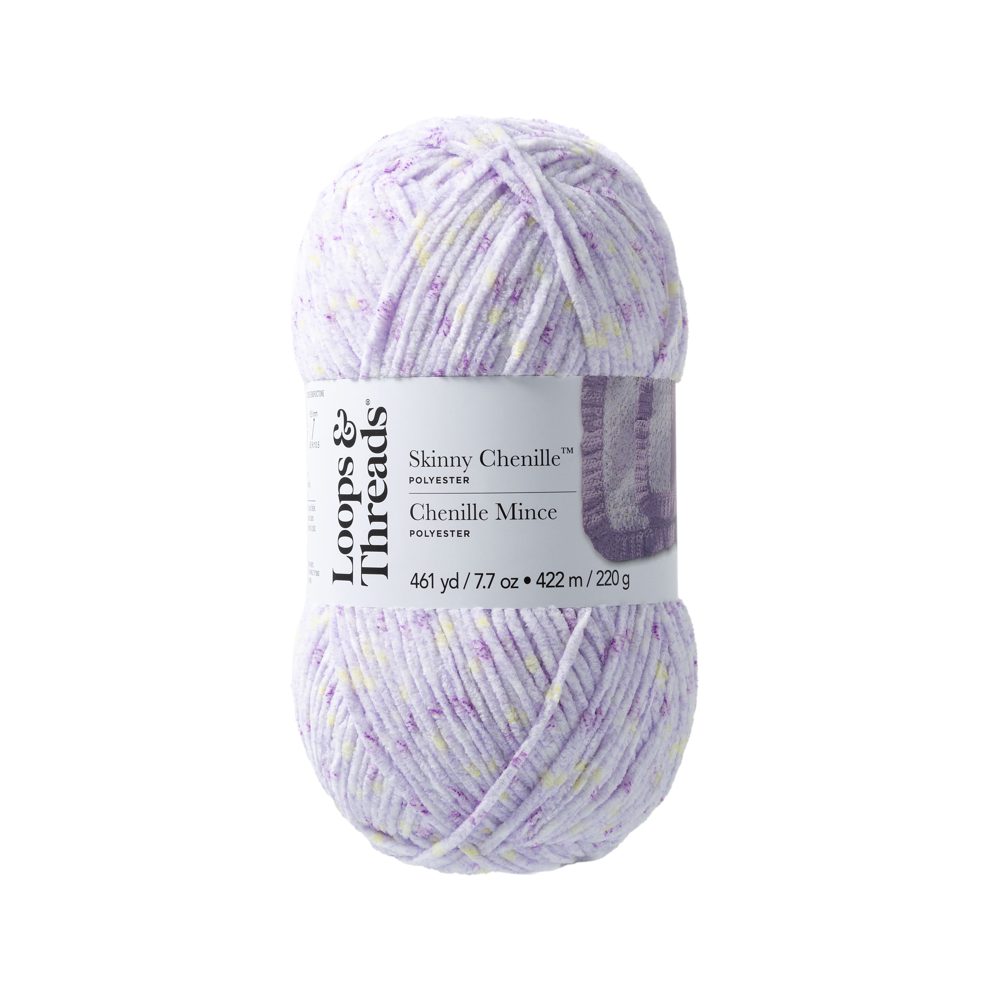 Multi Yarn Skinny Chenille Multi Yarn by Loops & Threads - Yarn for Knitting ...