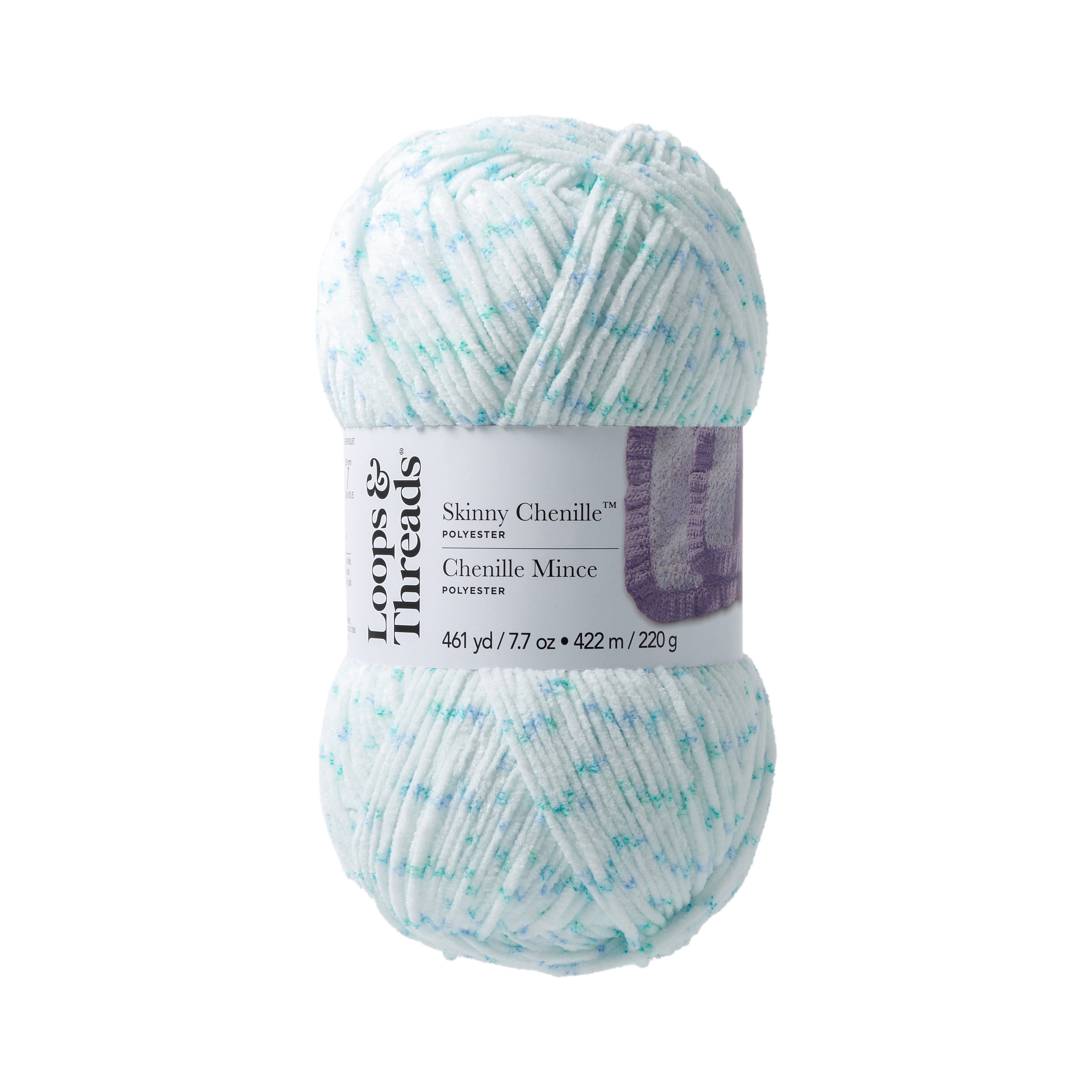 Skinny Chenille Multi Yarn by Loops & Threads - Yarn for