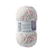 Skinny Chenille Multi Yarn by Loops & Threads - Yarn for Knitting - Crochet - Weaving - and Arts & Crafts - Toucan Multi - Polyester - 7.7 oz