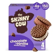Skinny Cow Chocolate and Vanilla Double Trouble! Light Ice Cream Sandwiches, 4 Count