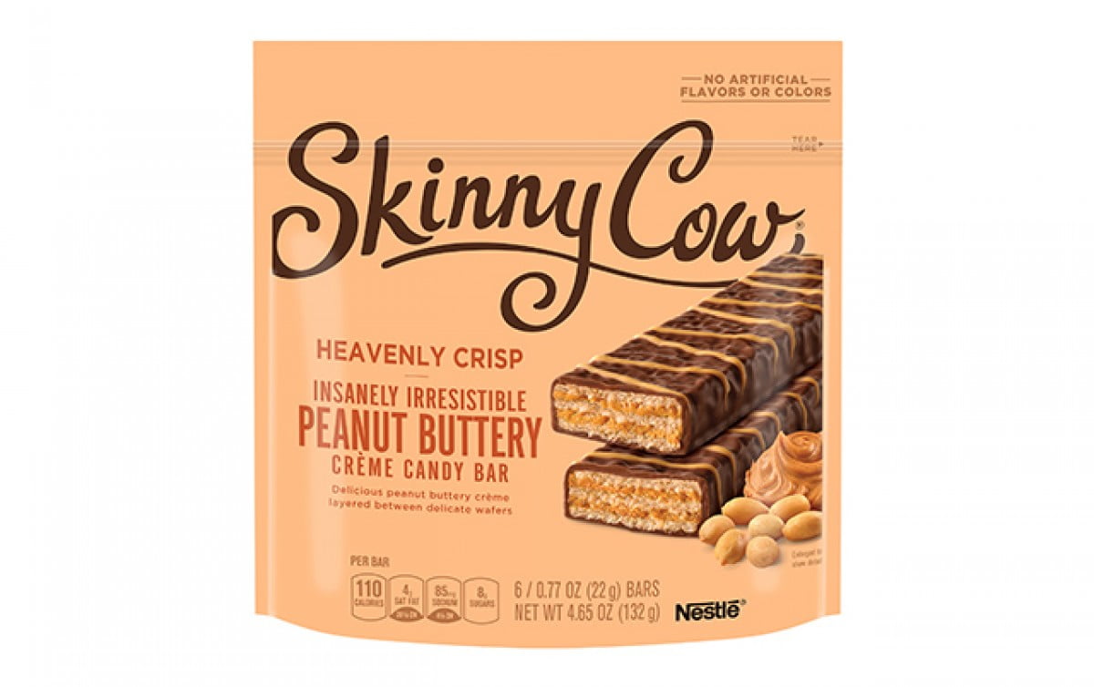 Skinny Cow Heavenly Crisp Candy Bar Peanut Butter, 4.65 oz, 3 Pack