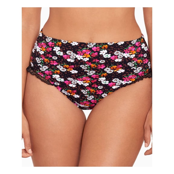 Skinny Dippers Womens Daisy Duke Ruffled High-Waist Swim Bottom Separates