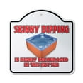thumbnail image 1 of Skinny Dipping 10” x 10” Sign | Indoor/Outdoor Plastic | SignMission Designer Hot Tub Spa Nudist Nude Swimming Pool Novelty Gift Funny Joke Gag Road Garage, 1 of 4