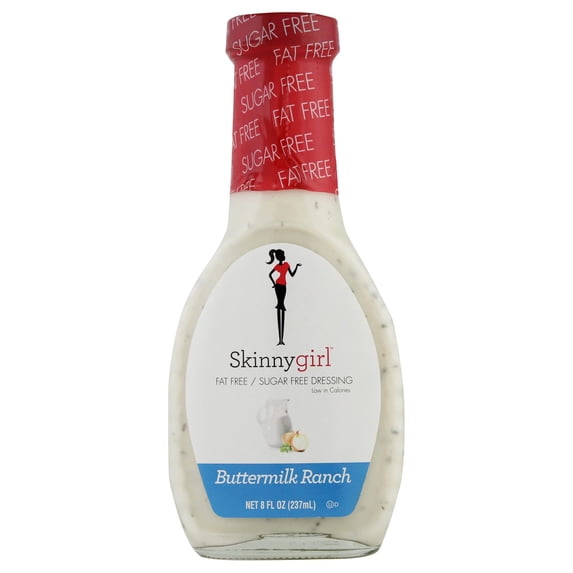 Skinny Girl - Guilt Free Buttermilk Ranch Salad Dressing - 8 OZ, Case of 12