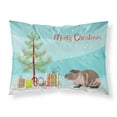 thumbnail image 1 of Skinny Guinea Pig Merry Christmas Fabric Standard Pillowcase, 1 of 4