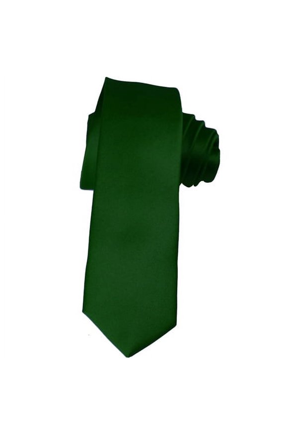 Skinny Hunter Green Ties by K. Alexander 2 Inch Solid Mens Neckties