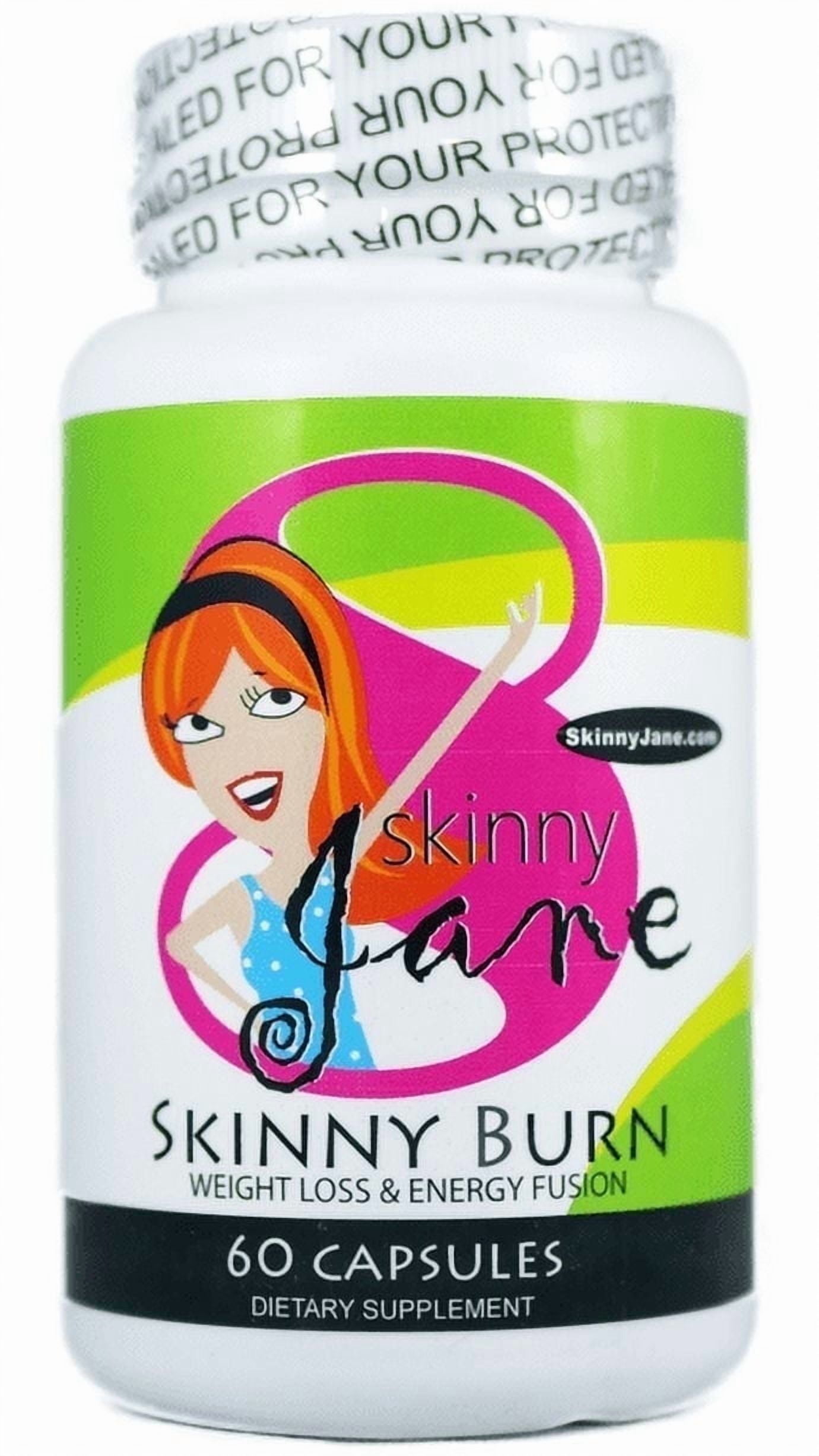 Skinny Jane Skinny Burn -  Daily Supplement for Energy, Focus, and Metabolism -  60 Capsules - Plant Based Ingredients -  30 Day Supply