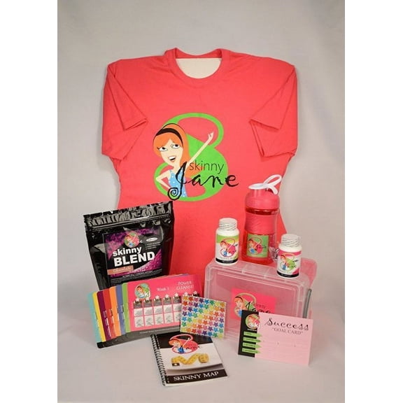 Skinny Jane - Weight Loss Plan, Diet Plan for Women, Lose Weight Fast, Dieting Motivational Tools, and Weight Loss Diet Supplements, 8 Week Plan, Lose up to 35 lbs. (L, Strawberry)