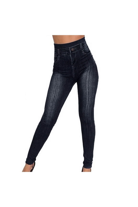 Skinny Jeans For Women High Waisted Tummy Control Jeans Stretchy Classic Slim Fit Leggings Denim Trousers Pants