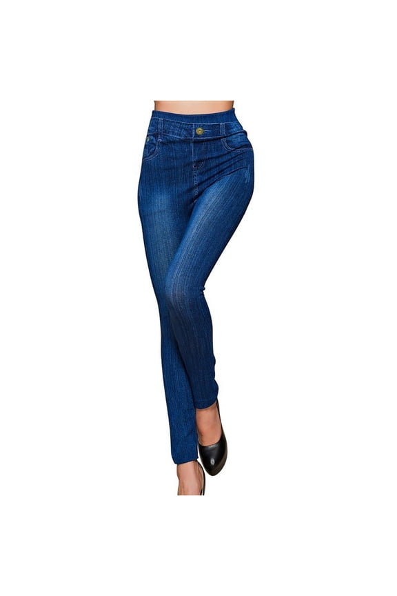 Skinny Jeans For Women High Waisted Tummy Control Jeans Stretchy Classic Slim Fit Leggings Denim Trousers Pants