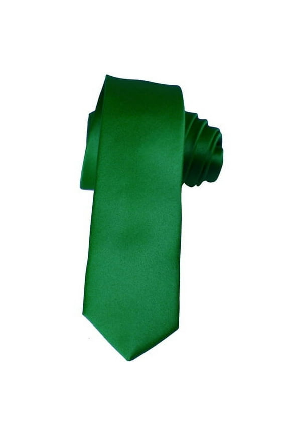 Skinny Kelly Green Ties by K. Alexander 2 Inch Solid Mens Neckties