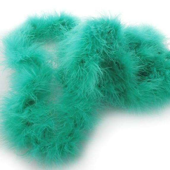 Skinny Marabou Feather Boa - 2 Yards - Jade