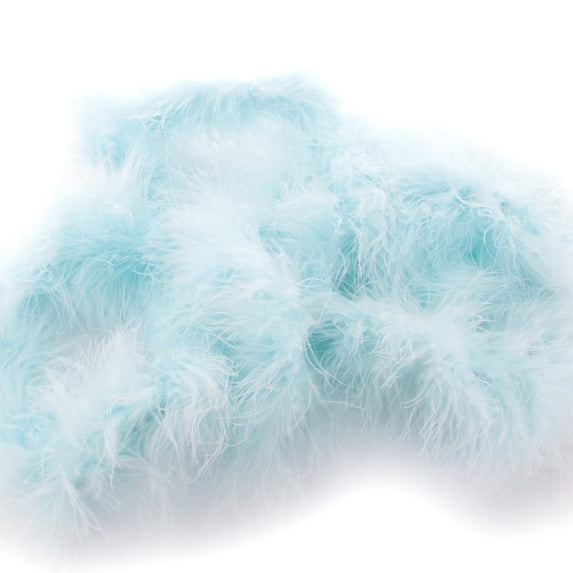 Skinny Marabou Feather Boa - 2 Yards - Light Blue