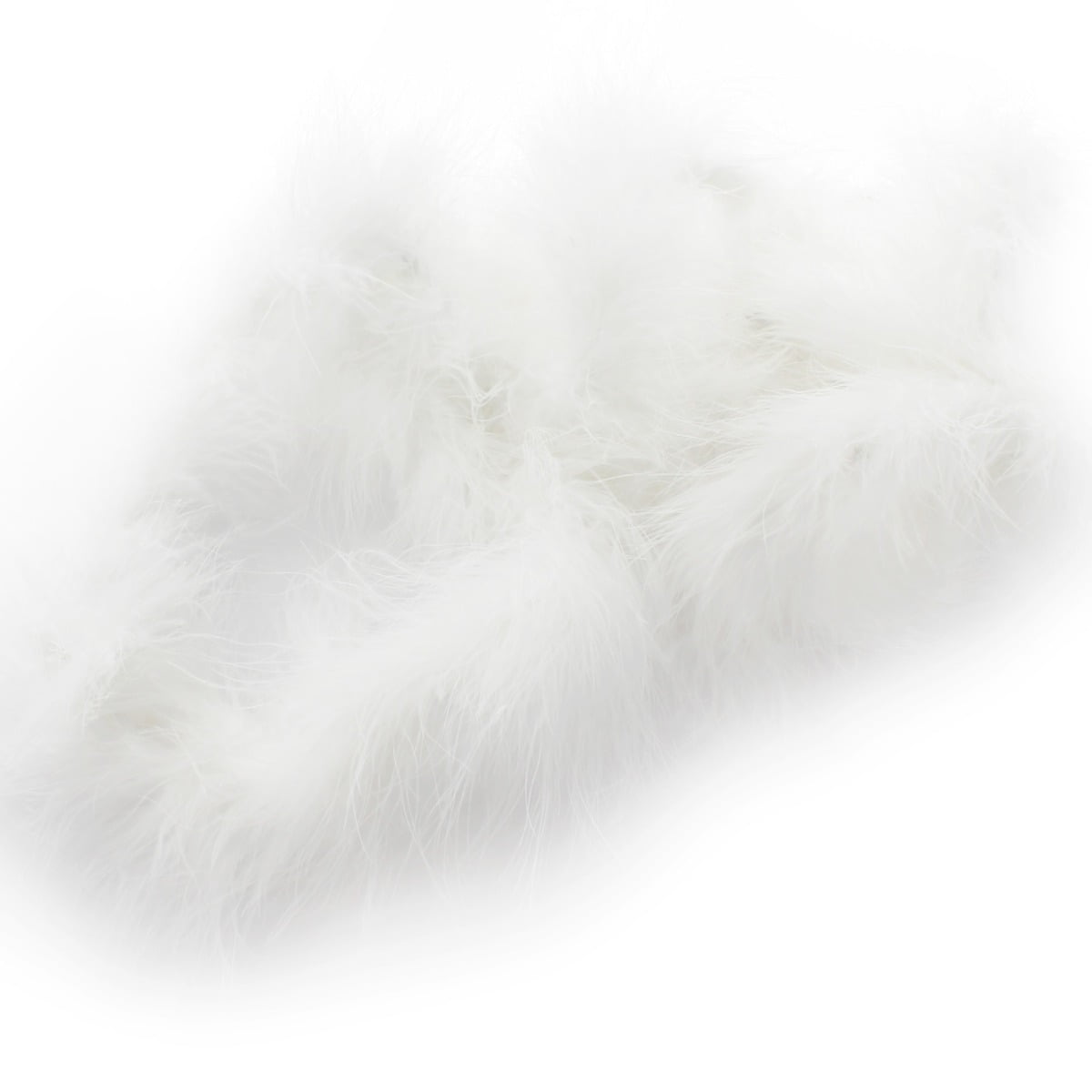 5PCS x 6.6FT Christmas Tree White Feather,Fluffy Garland Boa