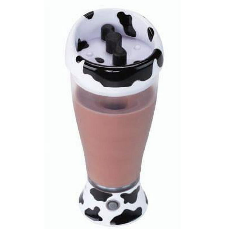 Supreme Moo Mixer Push Button Chocolate Milk Mixer 16 oz Cup With Handle