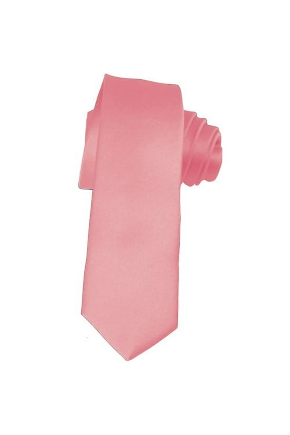 Skinny Pink Ties by 2 Inch Solid Mens Neckties