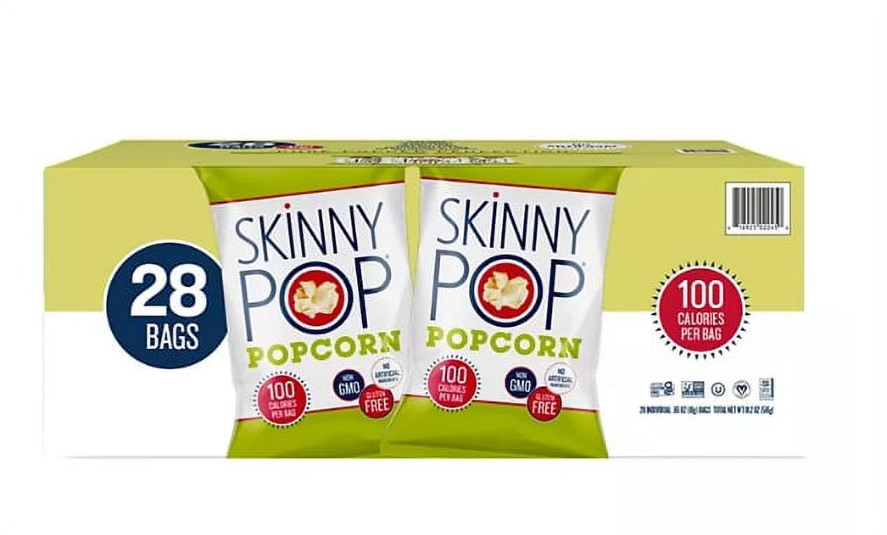 Skinny Pop Microwave Popcorn, Butter Flavor, Pack Of 18 Bags