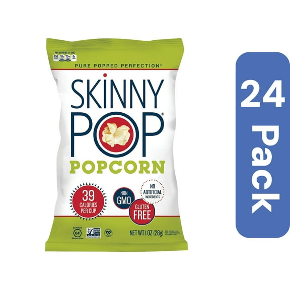 Skinny Pop Popcorn Snack Size 1 oz (Pack Of 24)