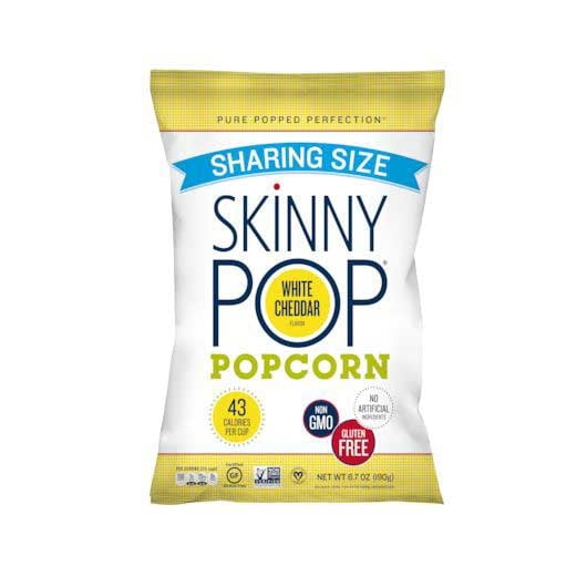 Skinny Pop White Cheddar Popcorn 6.7 oz (Pack of 6)