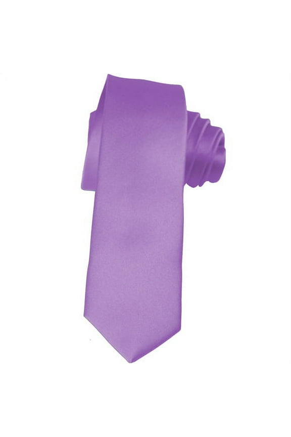 Skinny Purple Ties by K. Alexander 2 Inch Solid Mens Neckties