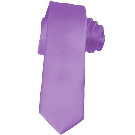 Skinny Purple Ties by K. Alexander 2 Inch Solid Mens Neckties