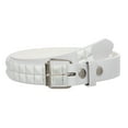 thumbnail image 1 of Skinny Pyramid Studded Punk Belt - Snap-On Roller Buckle, 1 of 3