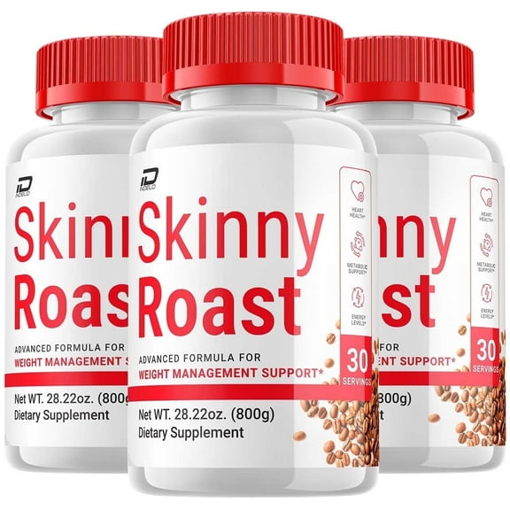 Skinny Roast Keto Capsules - SkinnyRoast Advanced Formula, Skinny Roast Keto Pills Maximum Strength, 3 Pack, 180 Capsules