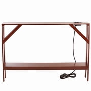 Narrow Console Table with Built in Outlet 33H