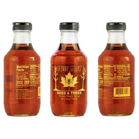 Skinny Stick Syrup Maple Honey Blend 16 Fo - Pack Of 6